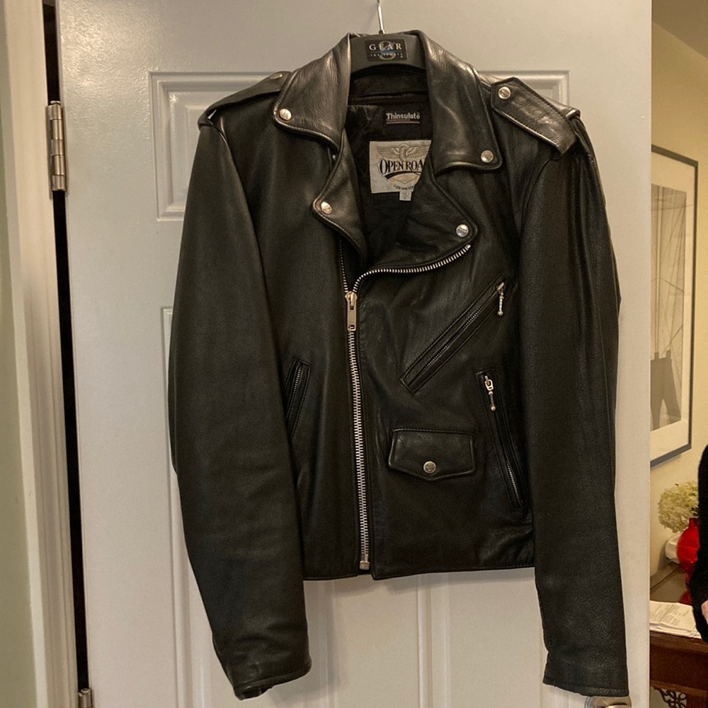 Open Road Leather Motorcycle Jacket